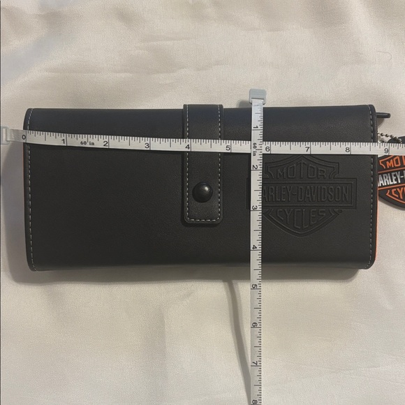 Harley-Davidson Leather Travel Tech Tri-fold Organizer NWOT - Picture 4 of 4